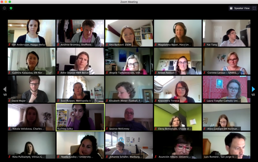 International Staff exchange through Zoom!