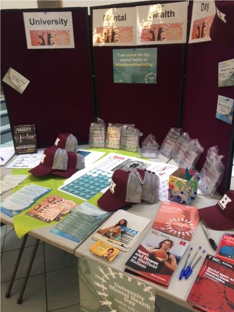 Mental Health stall in the Atrium today