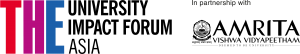 THE Impact Forum logo and Amrita University logo