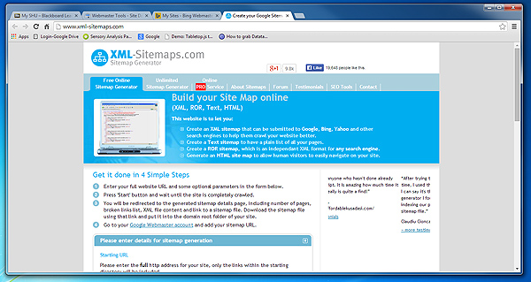Create an XML Sitemap