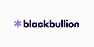 Blackbullion logo which has a purple asterisk next to text reading blackbullion