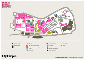 Sheffield Hallam Uni city campus map