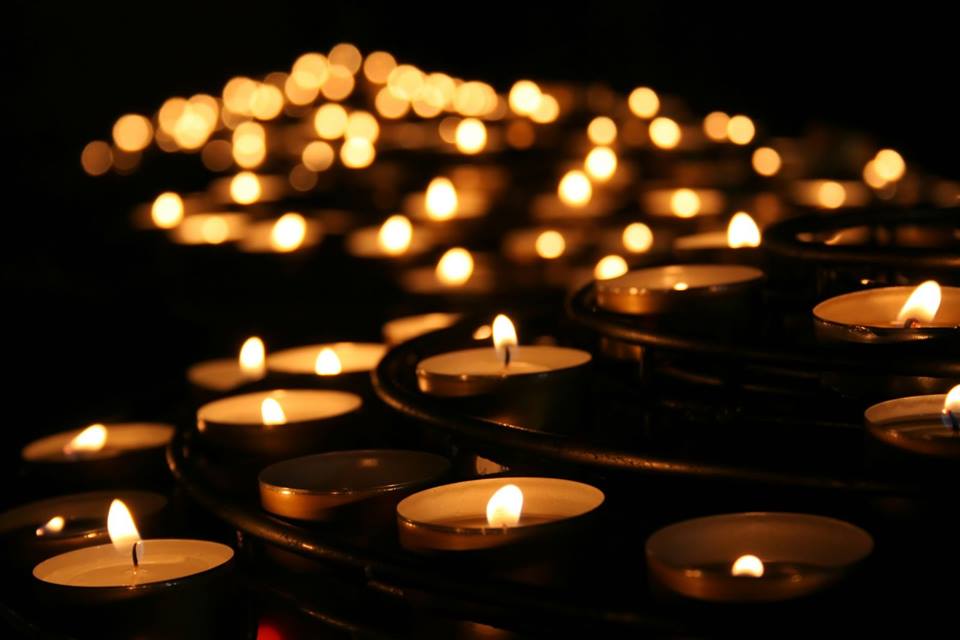 Vigil for the massacre in Orlando in Hallam Square this evening