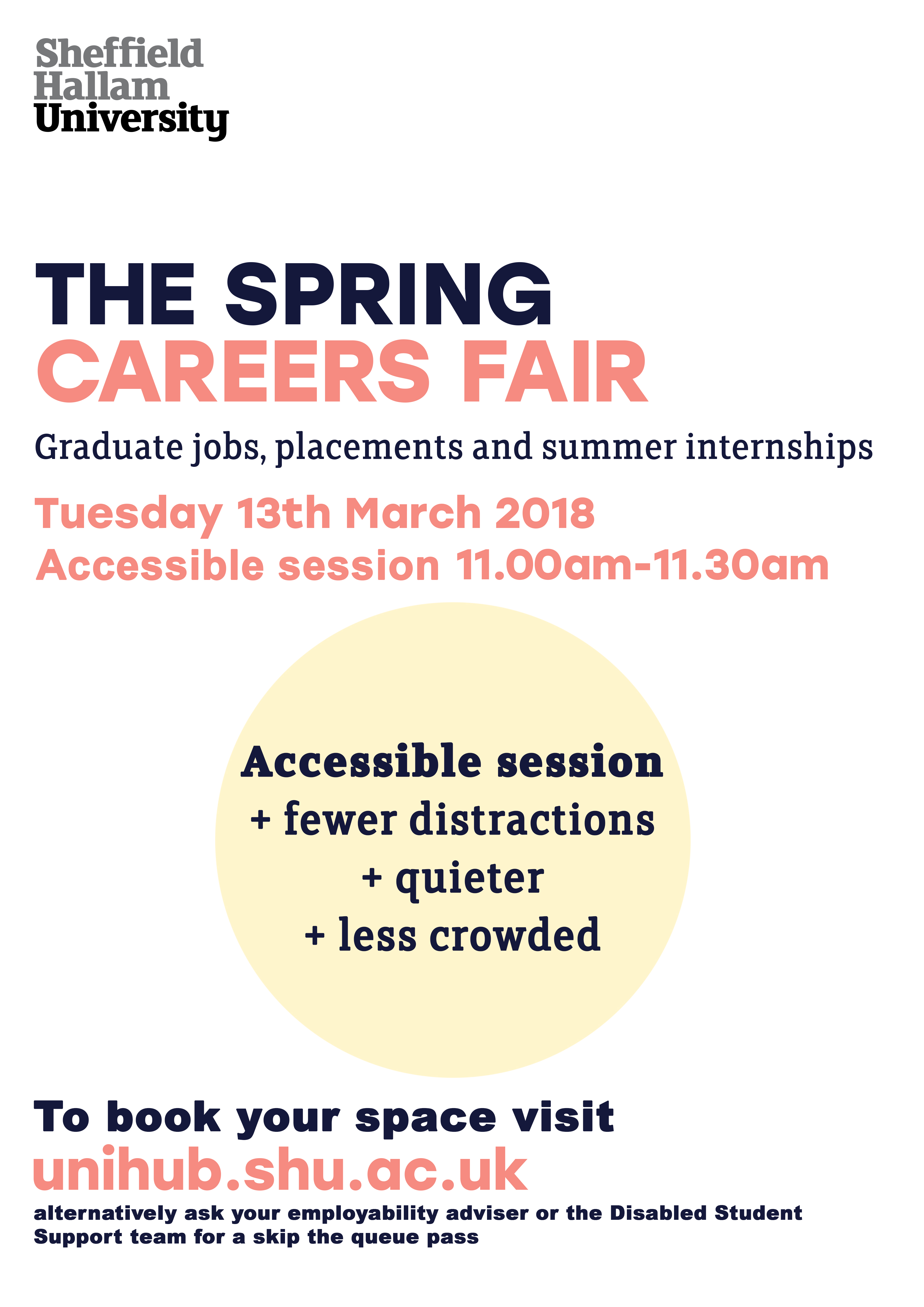 The Spring Careers Fair (Accessible Session)